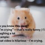 I’m crying の意味とは？「ウケる」という英語表現
