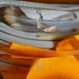 messy stack of papers and files