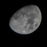 the moon, almost full