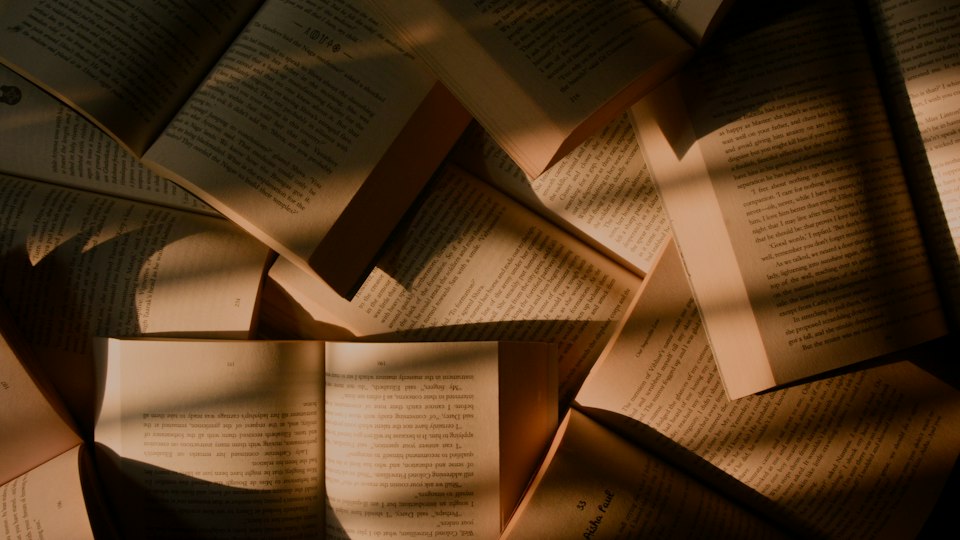 本を読む様子